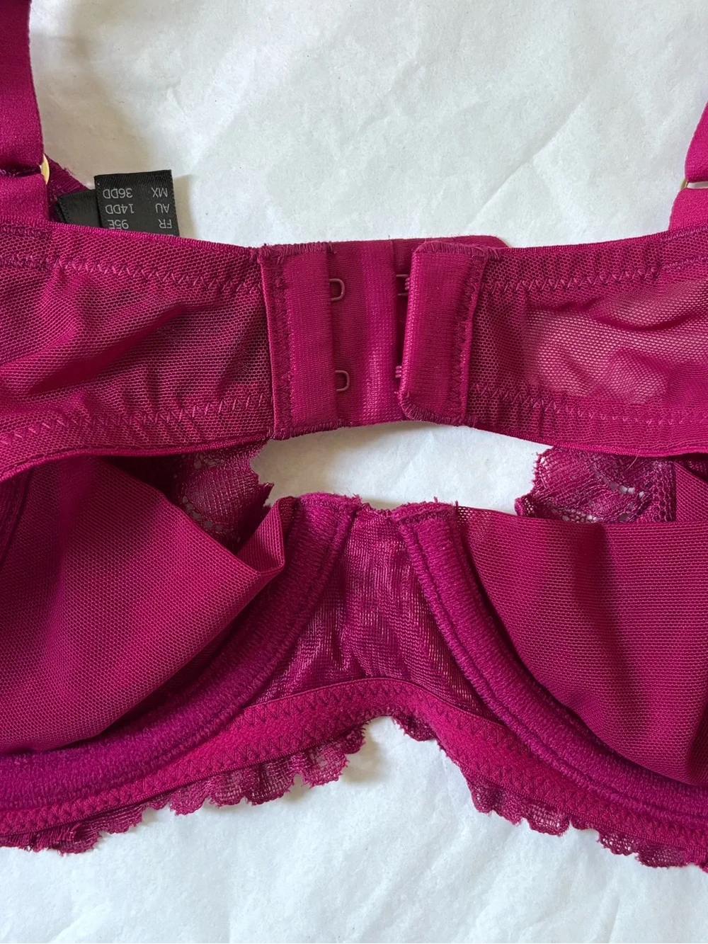 Natori Peony Unlined Underwire Lace Bra size 36DD - Picture 3 of 5